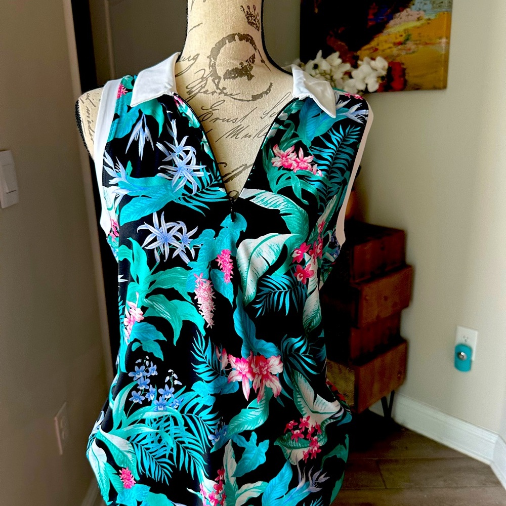NWT Tommy Bahama Golf Sleeveless Top L